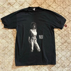 Shania Twain Shirt Vintage Size Medium Black